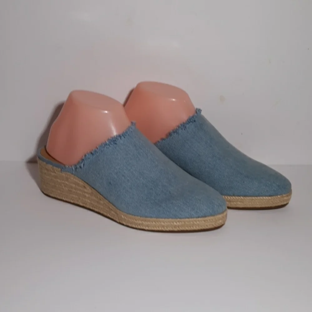 Lucky Brand denim wedges 7.5 dress business